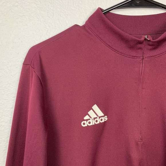 Adidas Winthrop 1975 Soccer #7 Quarter Zip Long Sleeve Shirt Mens Size Medium - Picture 2 of 6